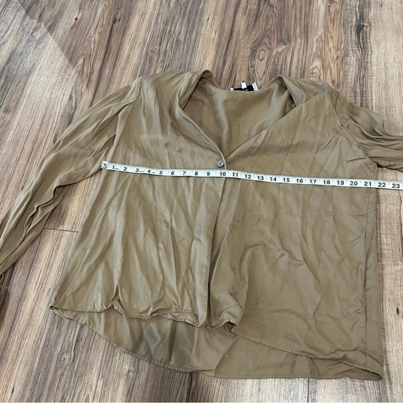 Revolve x L'Academie Tie Sleeve Blouse in Brown - Picture 11 of 13